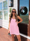 Tara Romper Dress In Blush