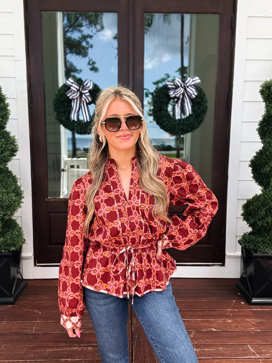 Sunshine Fall Long Sleeve Top