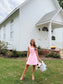 Ruffle Mini Dress In Light Pink