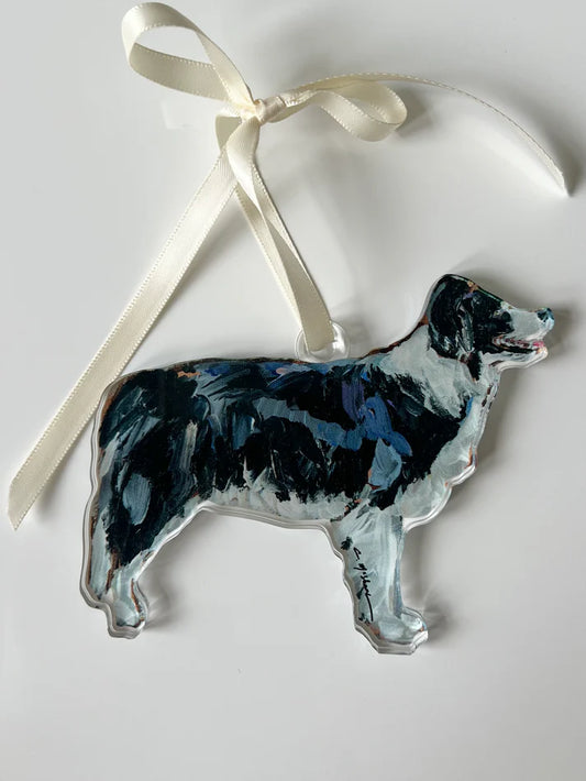 Chelsea McShane Border Collie Ornament