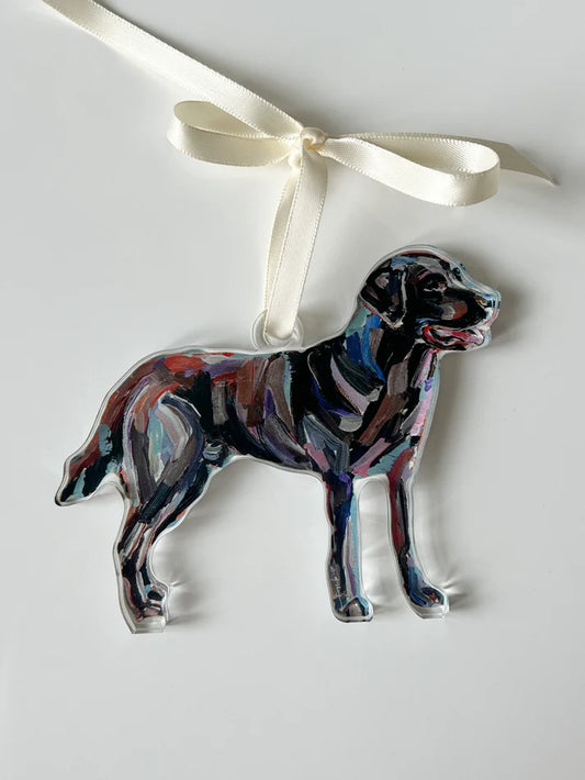 Chelsea McShane Chocolate Lab Ornament