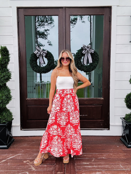 Blooming Pink Maxi Skirt