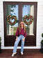 Work Day Top In Burgundy
