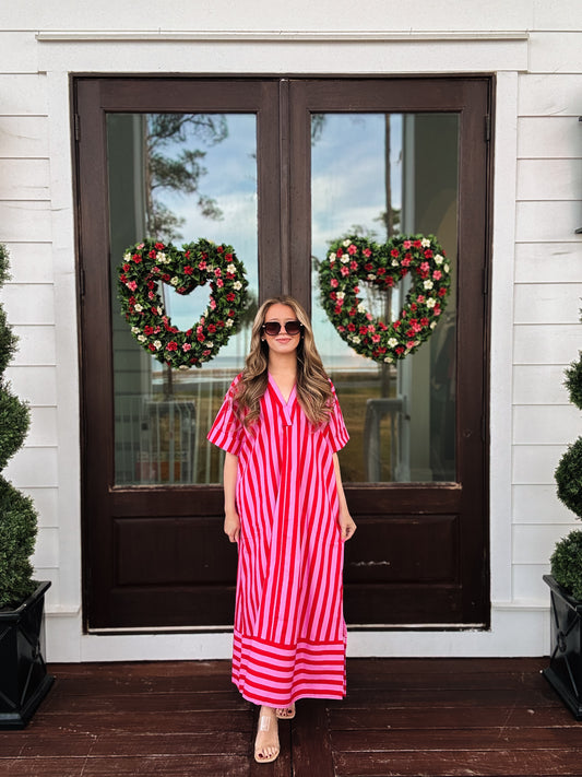 Fun Stripes Midi Dress
