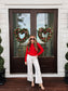 Gianna Knit Cardigan In Red