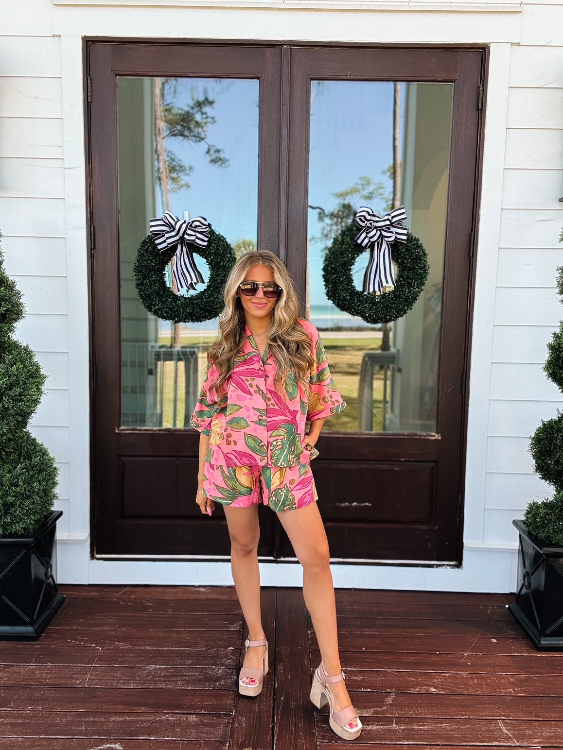 Pink Rio Short Set