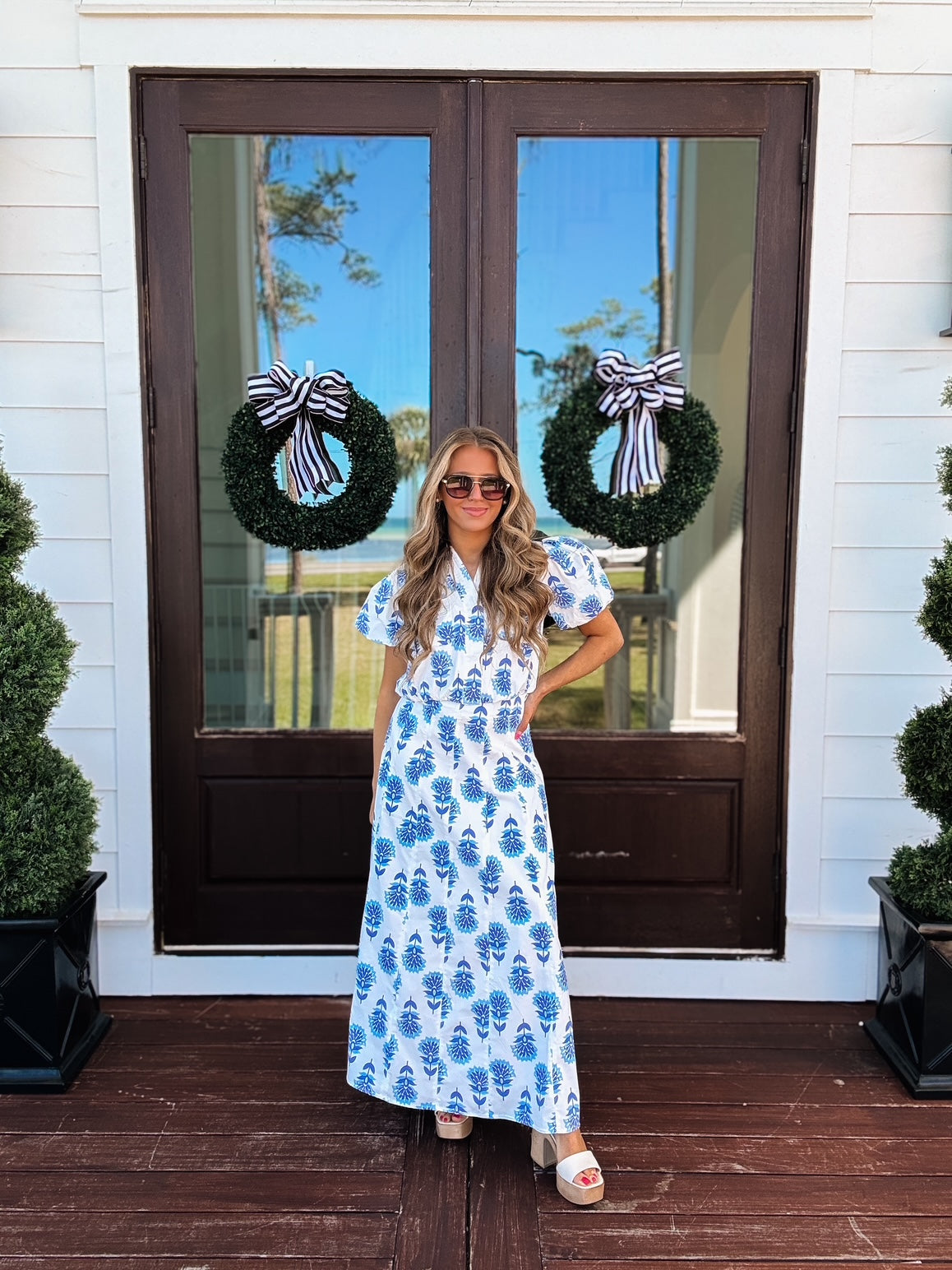 Floral Bloom Puff Sleeve Top