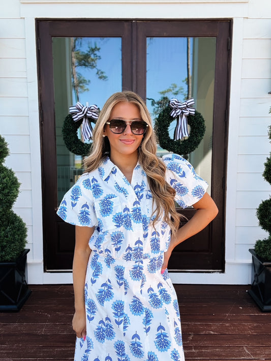 Floral Bloom Puff Sleeve Top