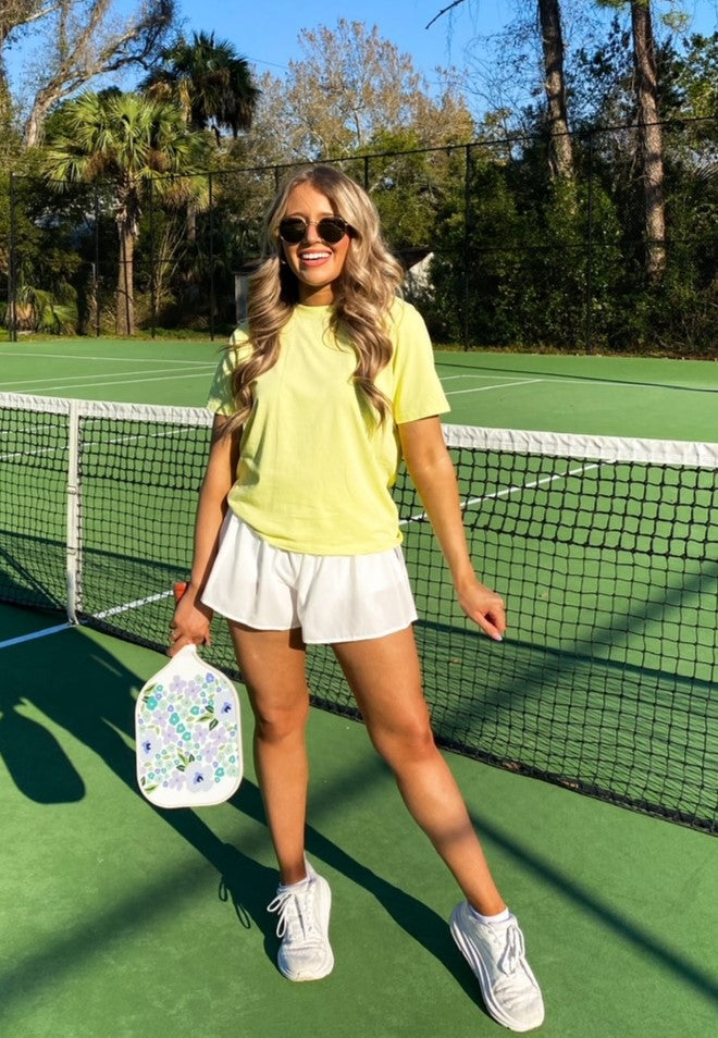 Classic Boxy Fit Tee in Lemon