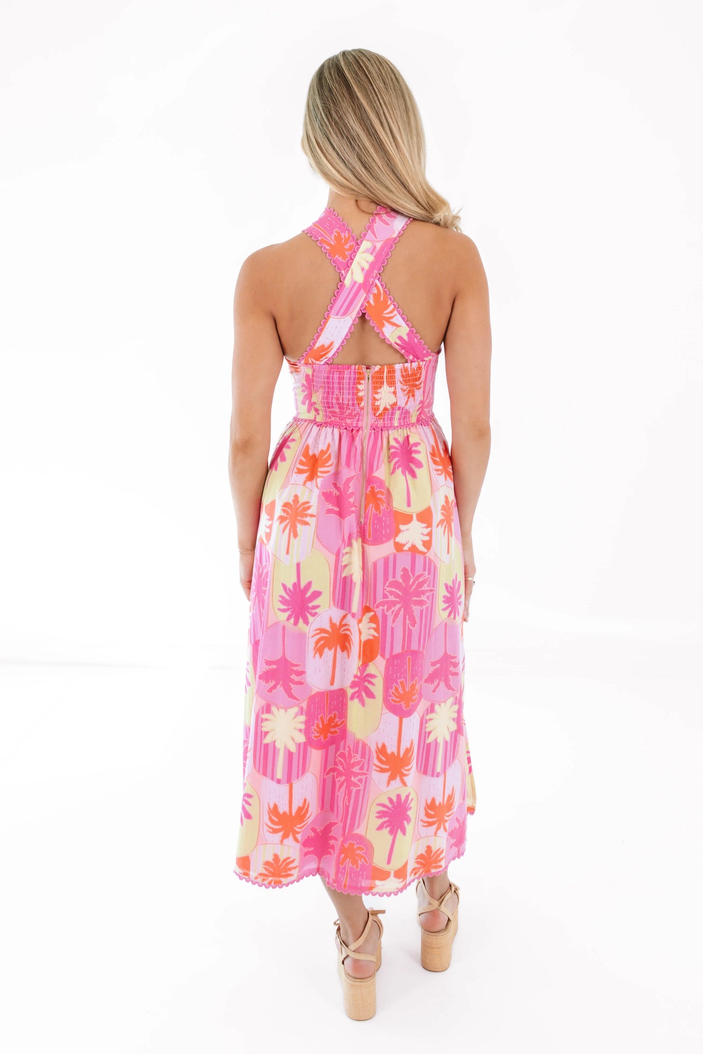 J. Marie Cara Ric Rac Cross Midi