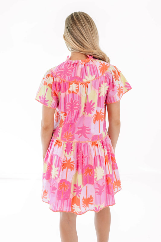 J. Marie Cara V Neck Dress