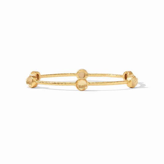 Julie Vos Milano Luxe Bangle Iridescent Champagne Medium