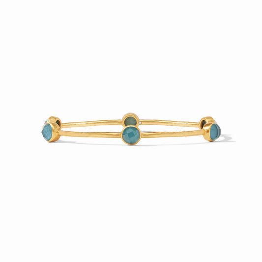 Julie Vos Milano Luxe Bangle Iridescent Montana Blue Small
