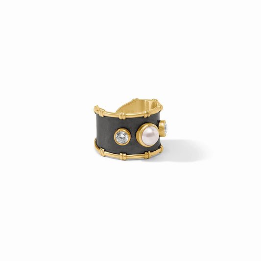 Julie Vos Tribeca Ring In Mixed Metal Pearl