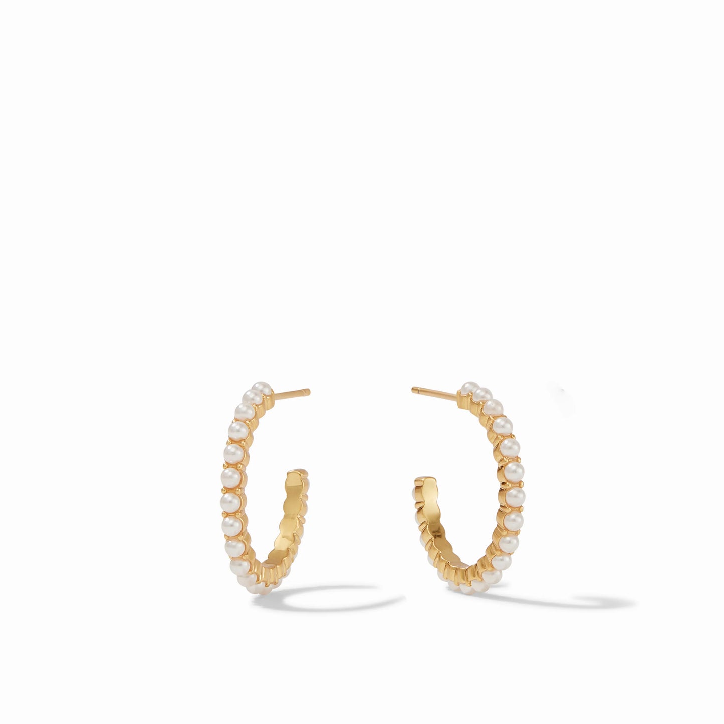 Julie Vos Juliet Hoop Pearl Small