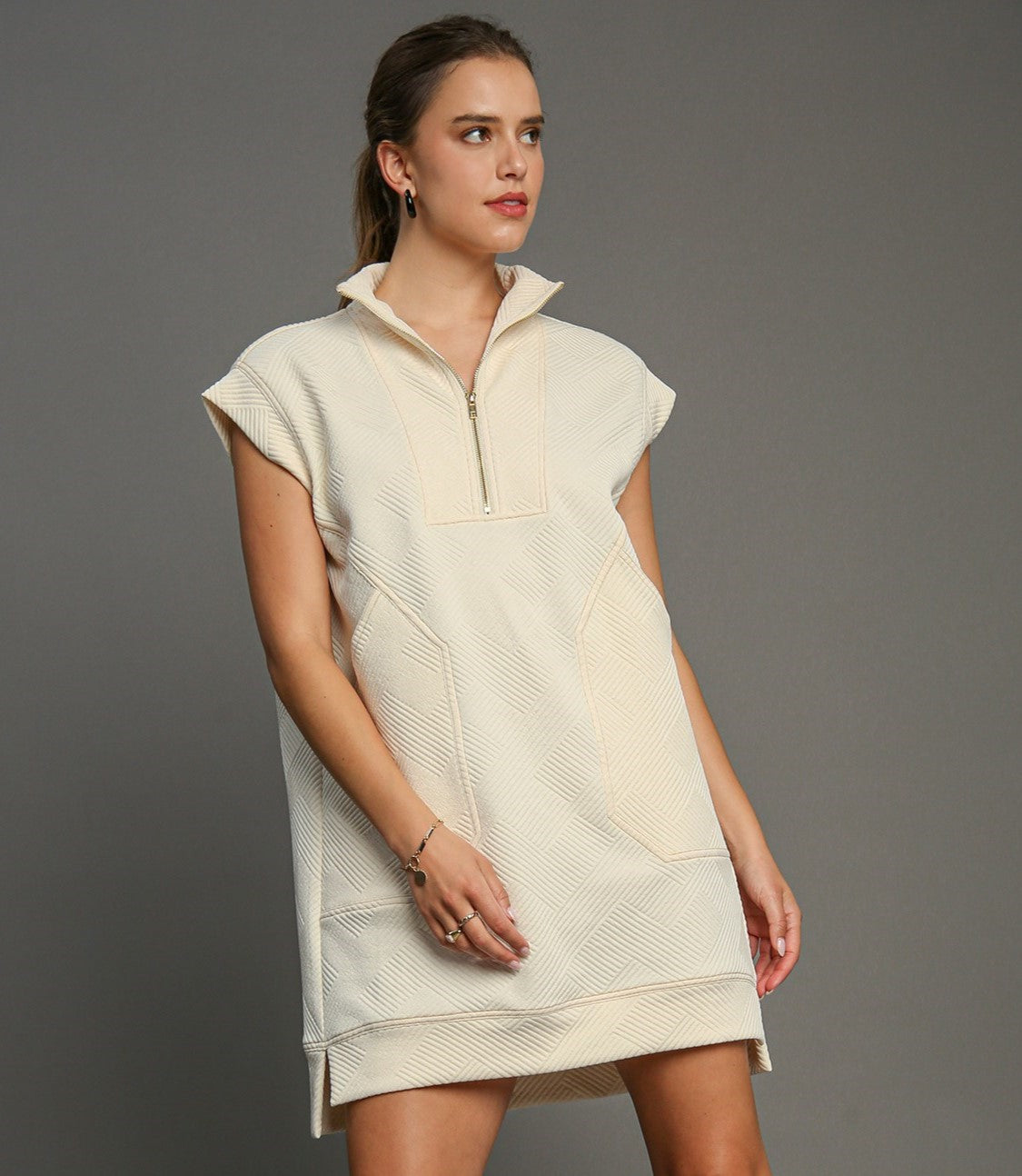 Lightweight Jacquard Knit Dress