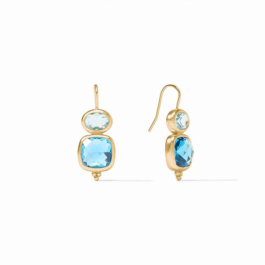 Julie Vos Kaleidoscope Earring Bahamian Blue
