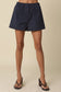 Kathy Cotton Short Set In Navy