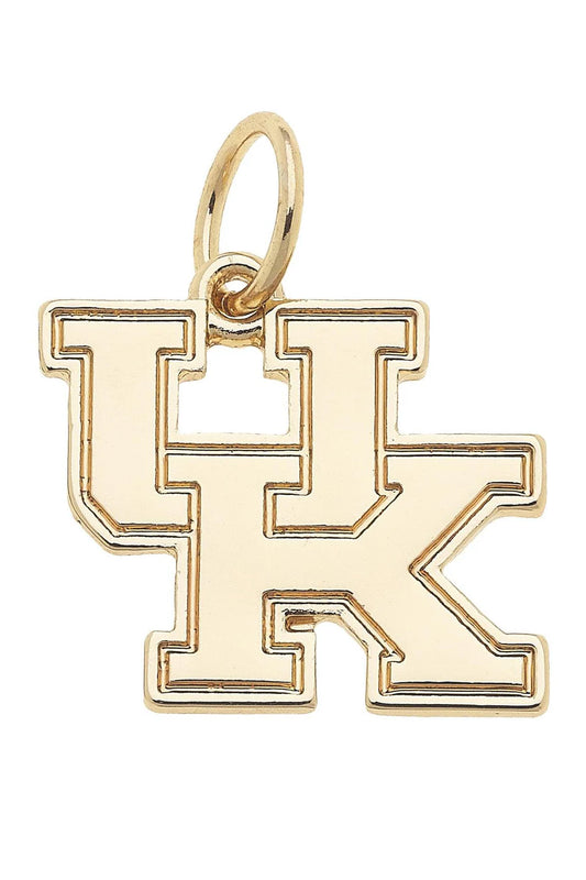 Kentucky Wildcats Shiny Gold Logo Charm