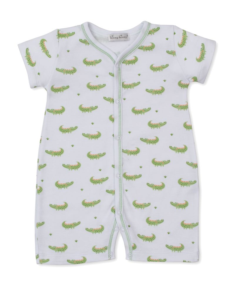 Kissy Kissy Crocodile Camp Short Playsuit
