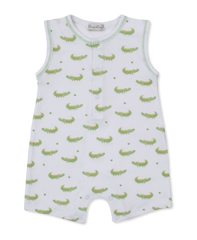 Kissy Kissy Crocodile Camp Sleeveless Playsuit