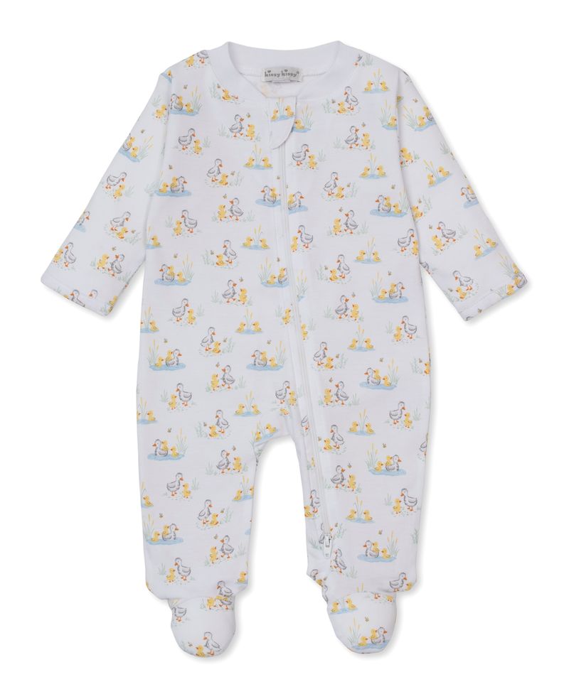 Kissy Kissy Duck Pond Paddles Zipper Footie