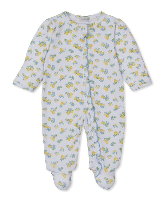 Kissy Kissy Lemon Blossoms Zipper Footie