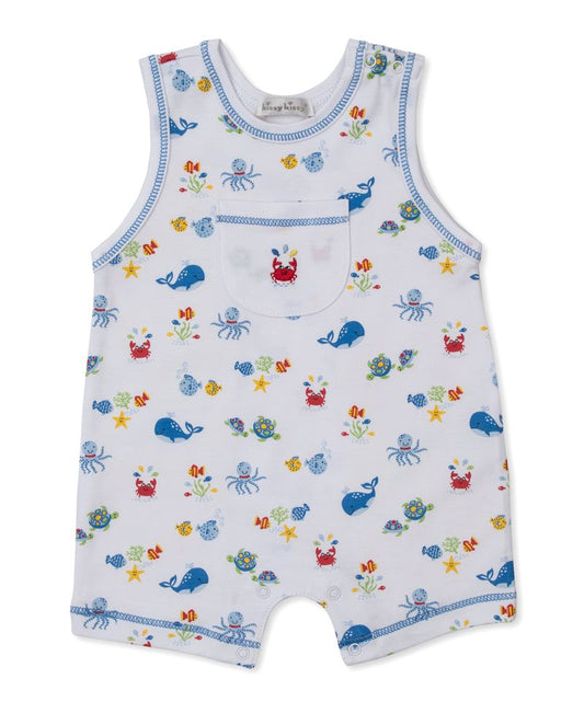 Kissy Kissy Ocean Antics Sleeveless Playsuit In Blue