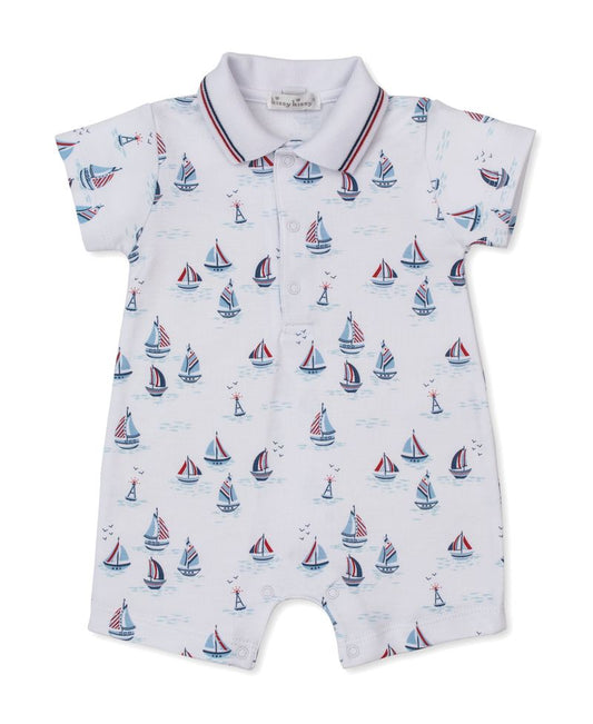 Kissy Kissy Red, White, & Blue Regatta Short Playsuit