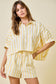 Lemon Stripe Short Set