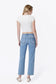 Lilah Mid Rise Medium Light Wash Crop Straight Jeans