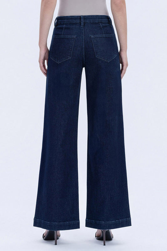 Linden Seamless High Rise Trouser Wide Leg Jeans