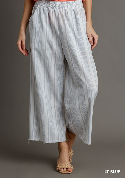 Living in Linen Stripe Pants