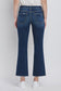 Loren High Rise Mini Bootcut Jeans In Dark Denim