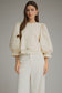 Lovely Lace Trim Top In Cream