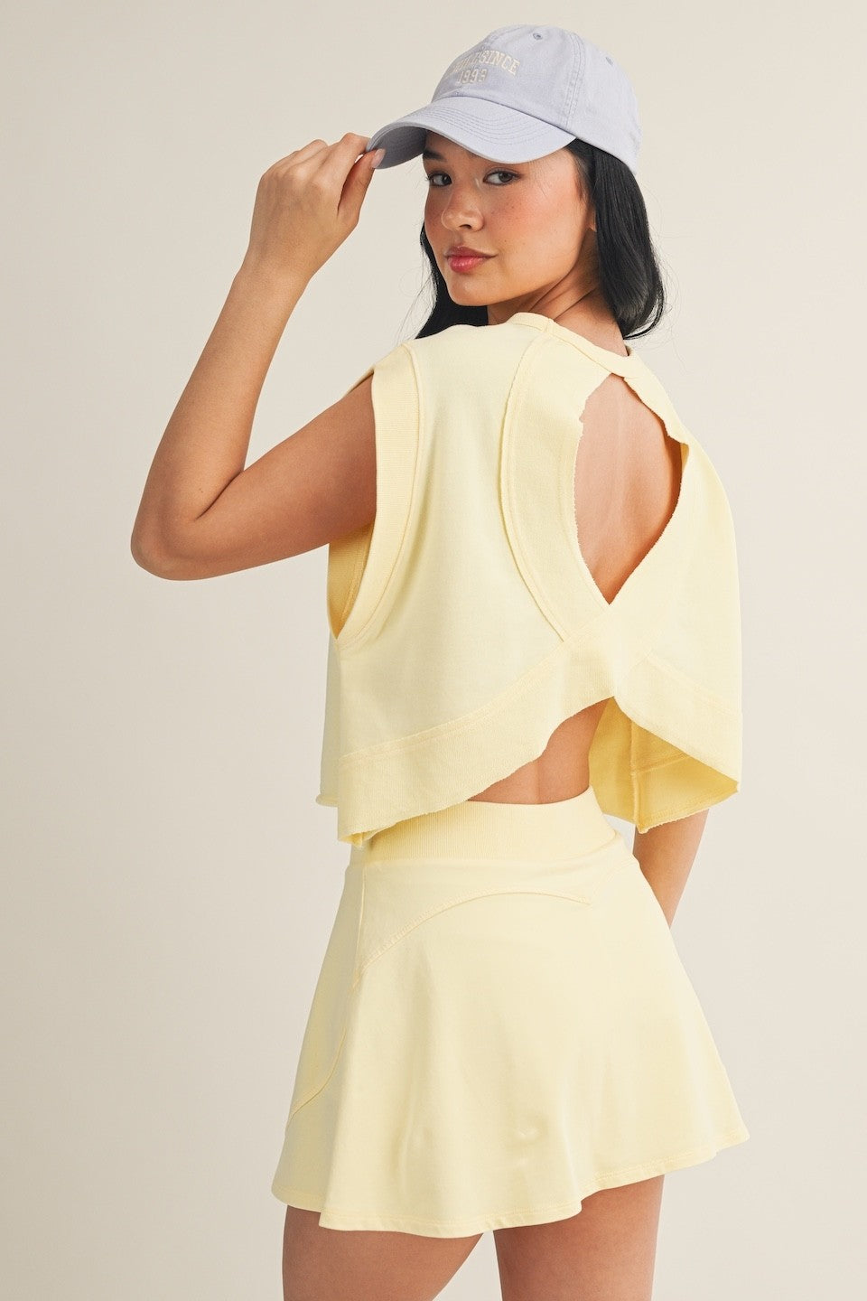 Lush Life Skort Set In Yellow