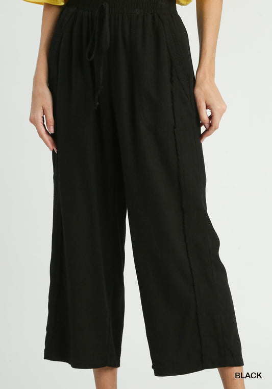 Black Linen Pant