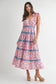 Blooming Pink Tiered Midi