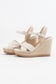 Melany Espadrille Wedge in Bone