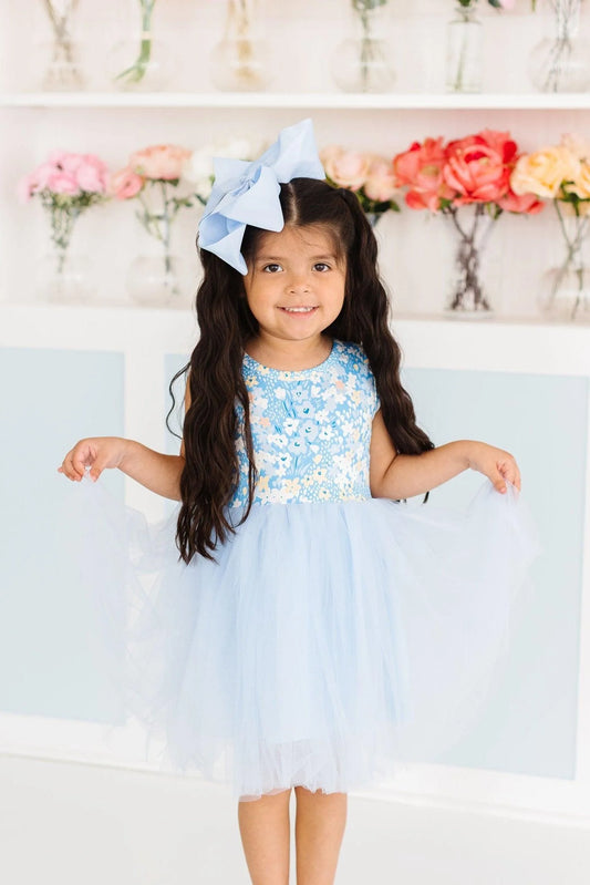 Mila & Rose Blooming in Blue Tank Tutu Dress