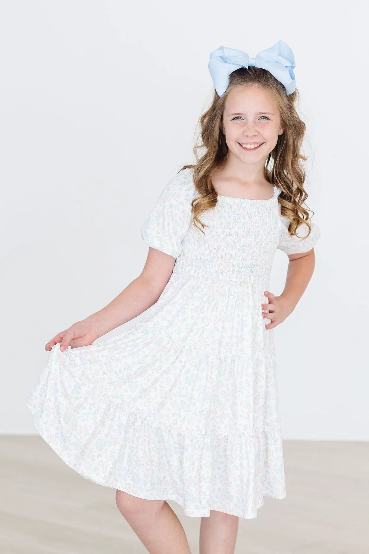 Mila & Rose Cloud 9 Smocked Ruffle Dress
