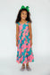 Mila & Rose Luau Floral Ruffle Maxi Dress