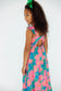 Mila & Rose Luau Floral Ruffle Maxi Dress