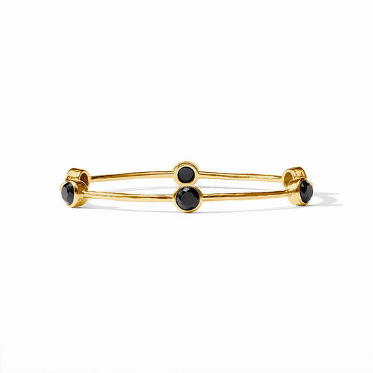 Julie Vos Milano Luxe Bangle Obsidian Black Medium