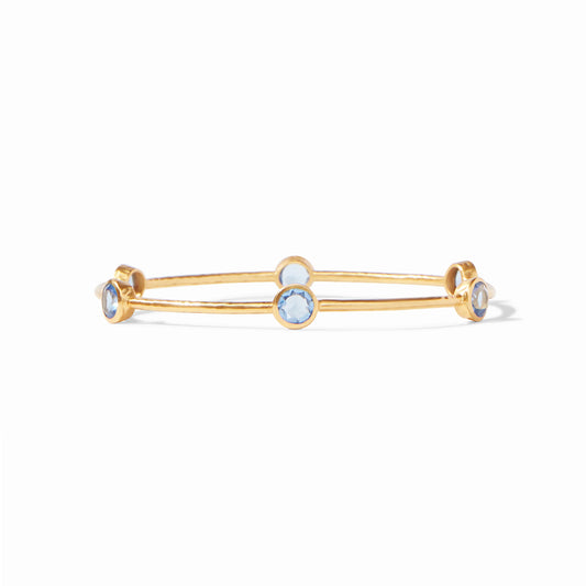 Julie Vos Milano Bangle Chalcedony Blue