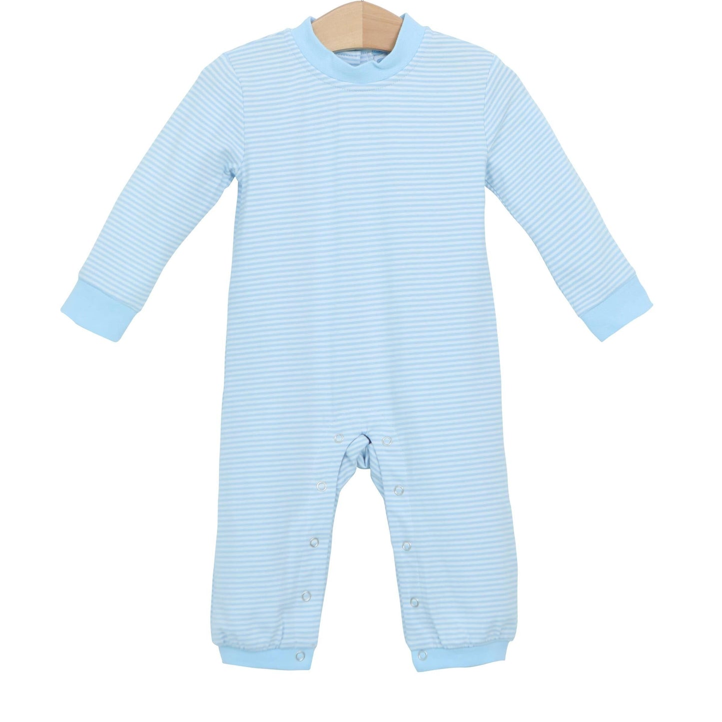 Miller Long Sleeve Romper Light Blue