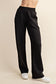 Model Scuba Pants Set In Black