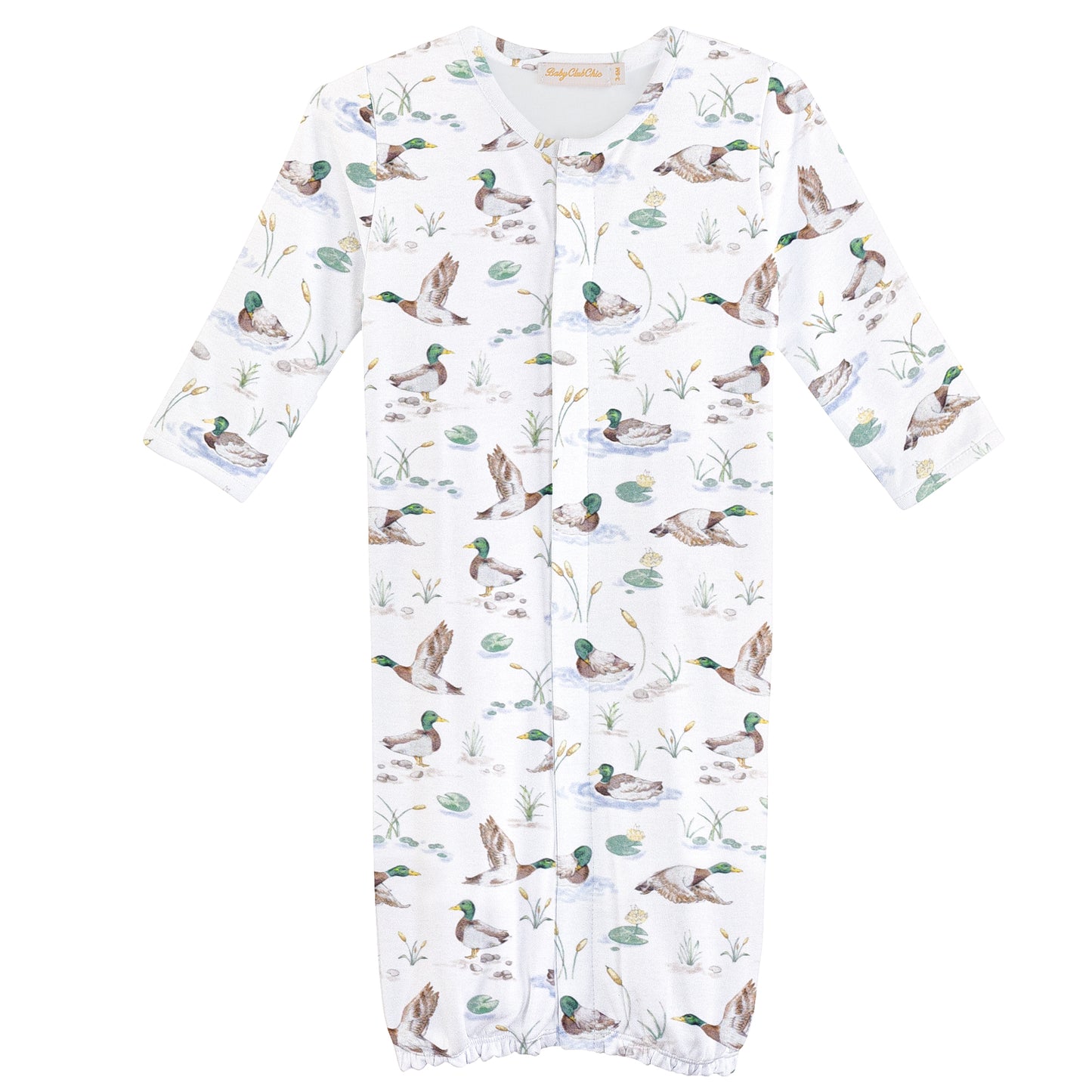 Baby Club Chic Mallard Ducks Convertible Gown