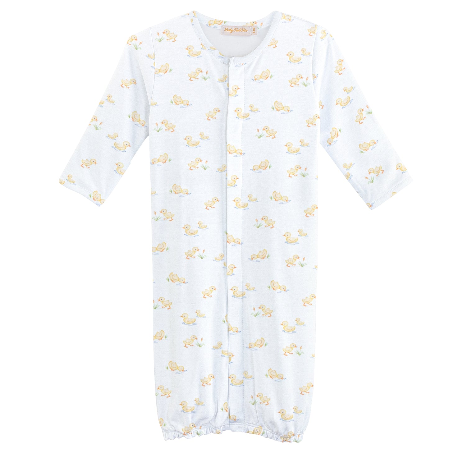 Baby Club Chic Tiny Baby Ducks Convertible Gown