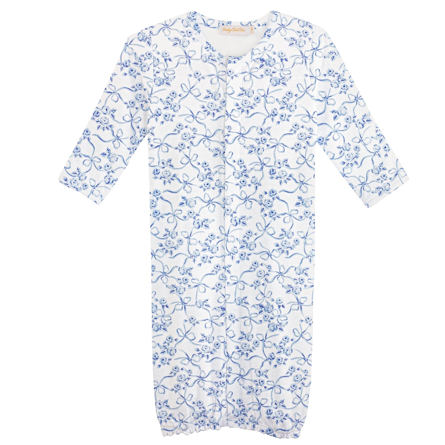 Baby Club Chic Blue Romantic Toile Convertible Gown